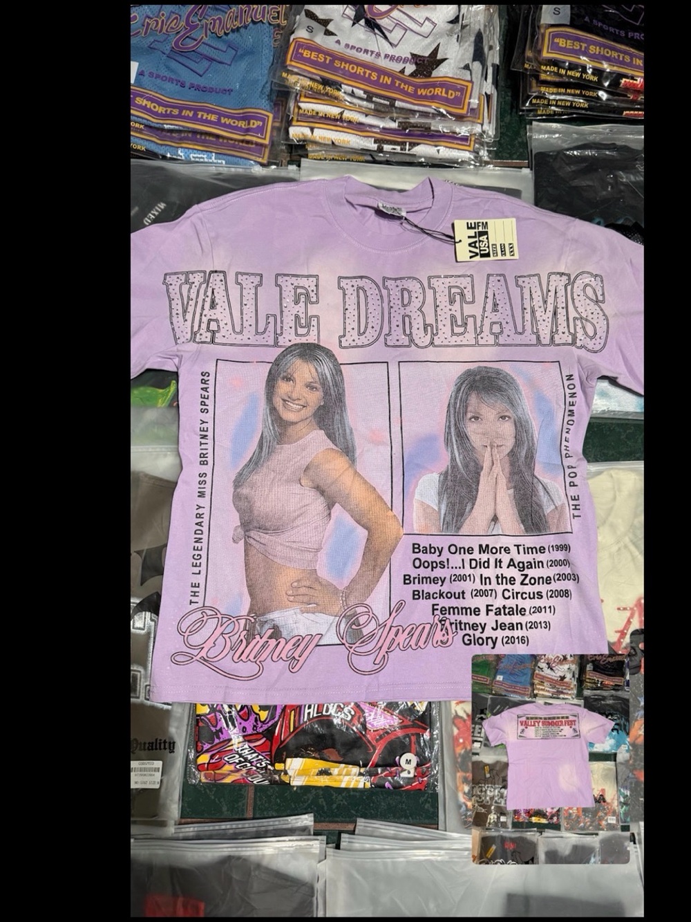Vale Dreams Britney Spears Graphic Tee - Lavender